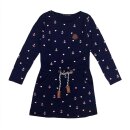 Squared & Cubed Langarm Kleid Herz Anker blau