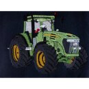 Jungen Kapuzenjacke Sweatshirtjacke Stickerei grüner Traktor