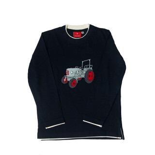 Langarmshirt Stickerei Traktor Oldtimer