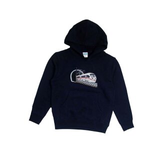 Kapuzenpullover Stickerei Zug Eisenbahn Schnellzug