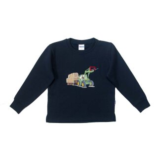 Sweatshirt Stickerei Rundballen Traktor