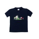T-Shirt Stickerei roter Traktor Feldh&auml;cksler