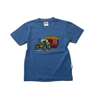 Zintgraf Junge Sweatshirt Stickerei Traktor Maishäcksler rot #SB2