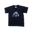 T-Shirt Traktor blauer Trecker-blau-134/146
