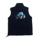 Zintgraf Fleece Weste Traktor Stickerei blauer Trecker-140