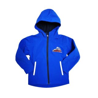 Softshelljacke Dampflok azur-122/128