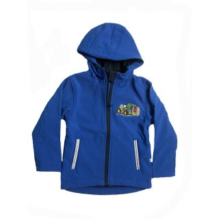 Softshelljacke Azurblau Traktor Ballenzange-122/128