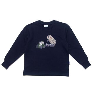 Sweatshirt Stickerei Traktor Kippanhänger