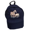 Rucksack Pferd und Fohlen-dunkelblau