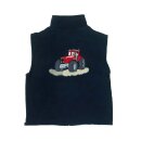 Fleece Weste Stickerei roter Traktor-110