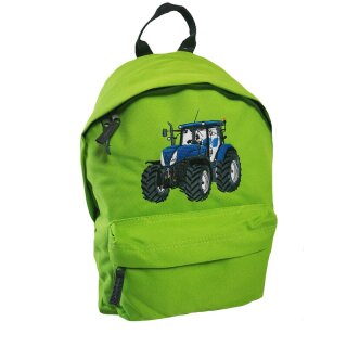 Rucksack Traktor blauer Trecker -grün