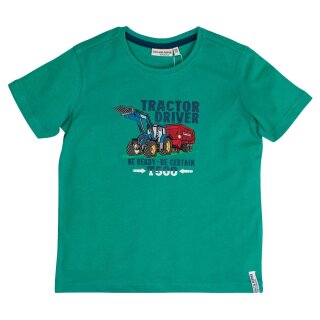 Salt and Pepper T-Shirt Traktor Stickerei -128/134
