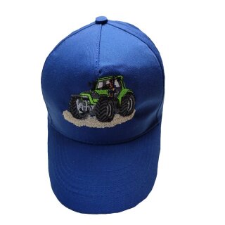 Baseball Kappe Traktor grüner Trecker graue Felgen-azur-one Size