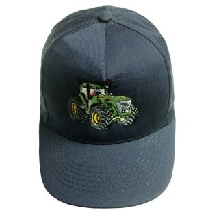 Baseball Kappe Traktor grüner Trecker-dunkelblau