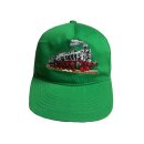 Baseball Kappe Dampflok Eisenbahn Zug -grün-one Size