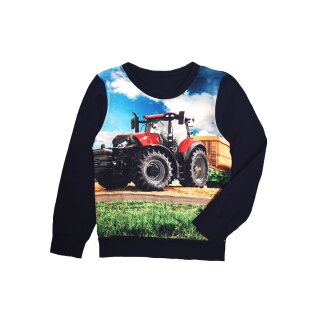 Leichtes Sweatshirt Traktor rot Fotodruck 98