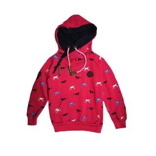 Squared & Cubed Kapuzenpullover Pferde pink 128
