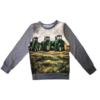 Leichtes Sweatshirt Traktor Kettenraupe Fotodruck 104