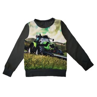 Leichtes Sweatshirt Traktor Mähwerk Fotodruck
