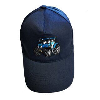Baseball Kappe Traktor für große Kinder Jugendliche Erwachsene Cap51G Blau-Cap51G