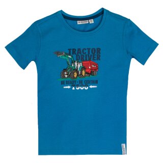 Salt and Pepper T-Shirt Traktor Stickerei blau 116/122