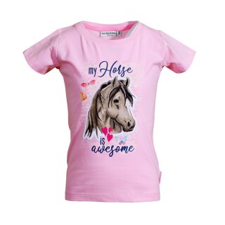 Salt and Pepper T-Shirt Pferd Pailletten rosa