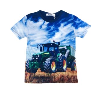 Jungen T-Shirt Traktor Anhänger MT-199 104/110