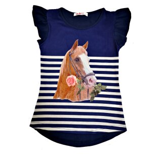 Mädchen T-Shirt Pferd Fotodruck F-14 116