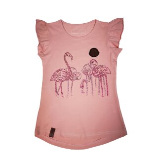 Squared & Cubed  T-Shirt Flamingo Strasssteine T-217-Rosa