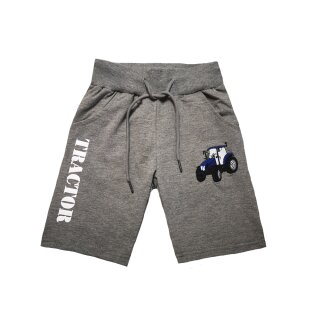Jungen Shorts mit Traktor Stickerei H-119-Grau 98