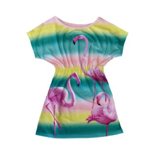 Squared &amp; Cubed M&auml;dchen Sommer Kleid Flamingo A850