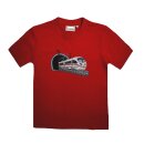 T-Shirt Stickerei Schnellzug Zug Rot
