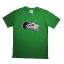 T-Shirt Schnellzug Zug Stickerei Grün 128