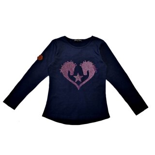 SQUARED & CUBED Langarmshirt Pferd T-280 128