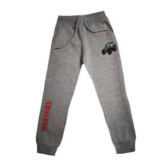 S&C Jungen Jogginghose Traktor H-127B-Grau 98