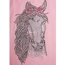 Squared & Cubed Mädchen T-Shirt Pferd Strasssteine T-289-Rosa 116