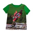 Jungen T-Shirt Motorrad Enduro Fotodruck L-14