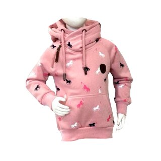 Squared & Cubed Kapuzenpullover Pferde MT-283-Rosa 116