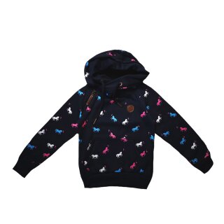 Squared & Cubed Kapuzenpullover Pferde MT-283-Blau 128