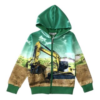 Jungen Kapuzenjacke Bagger Fotodruck H-278 128