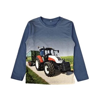 Jungen Langarmshirt Traktor Silagewagen H-383 140