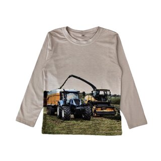 Jungen Langarmshirt Traktor Häcksler H-388 104