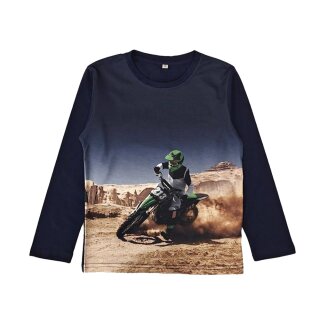 Jungen Langarmshirt Cross Motorrad Enduro H-391 128