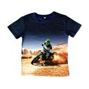 Jungen T-Shirt Motorrad Enduro Fotodruck H-446