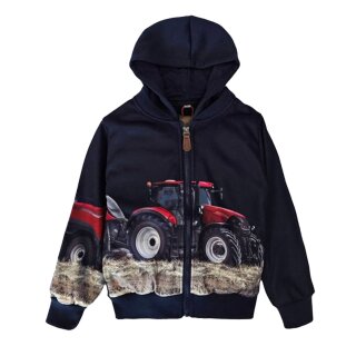 Kapuzenjacke Traktor Ballenpresse Fotodruck H-477 116