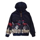 Kapuzenjacke Traktor Ballenpresse Fotodruck H-477 92