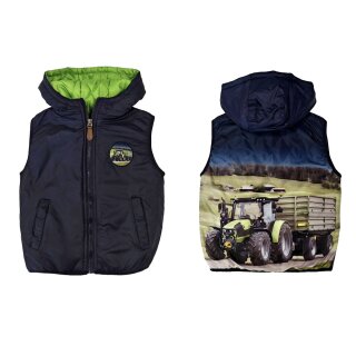 Weste mit Kapuze Traktor Rücken Fotodruck H-491 116