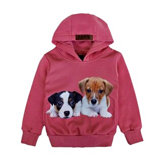 Mädchen Kapuzenpullover Hund Welpe F-121