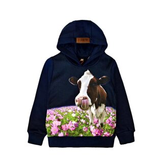 Mädchen Kapuzenpullover Kuh Kalb F-118 116