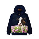 Mädchen Kapuzenpullover Kuh Kalb F-118 128